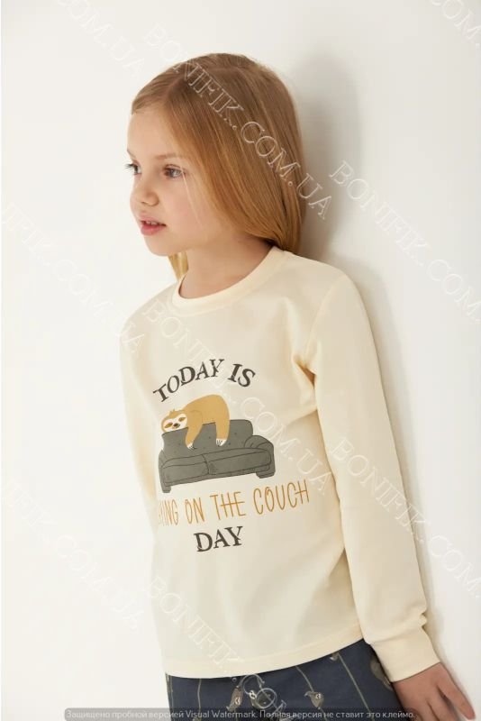 Комплект дитячої піжами для дівчаток "Couch Day"